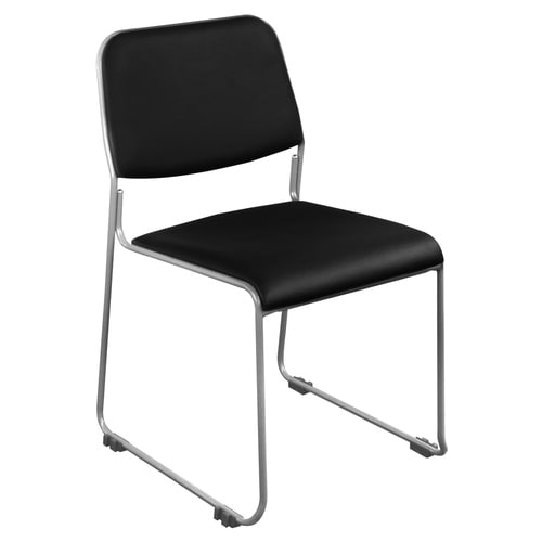 スタッキングチェアNSFレザーブラック