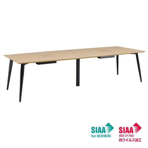 国産高級会議テーブルMKC3000BK×NA