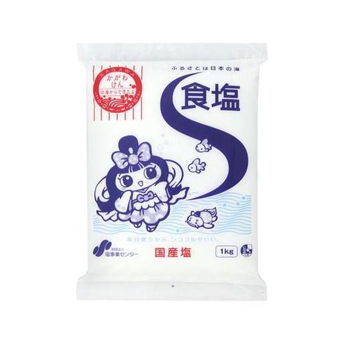 塩事業センター 食塩(関東塩業) 1kg x24