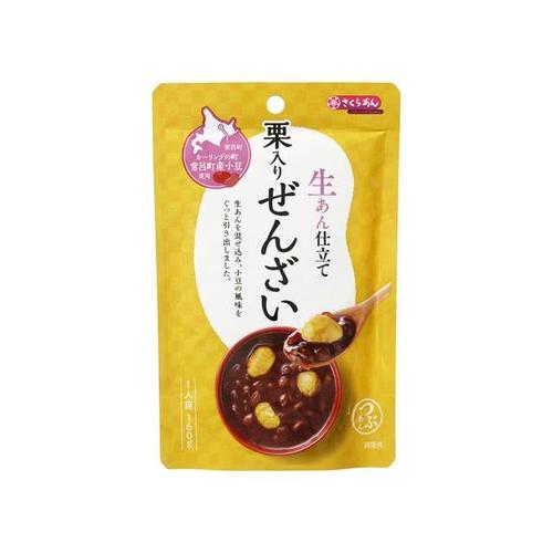 さくらあん 生あん仕立て栗入ぜんざい 160g