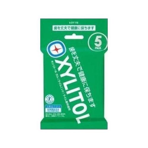 ロッテ キシリトールガム ライムミント 5本