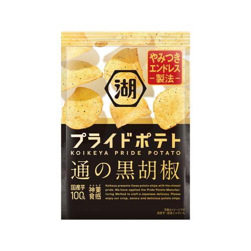 湖池屋 プライドポテト 通の黒胡椒 55g x12