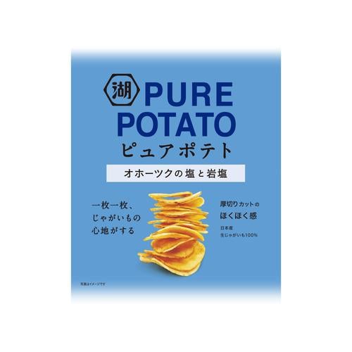 湖池屋 ピュアポテト オホーツクの塩と岩塩 55g