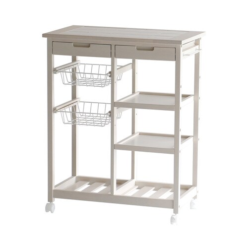 スープバスケットワゴン ホワイト