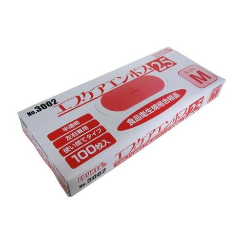 エブケアエンボス25(箱入)半透明