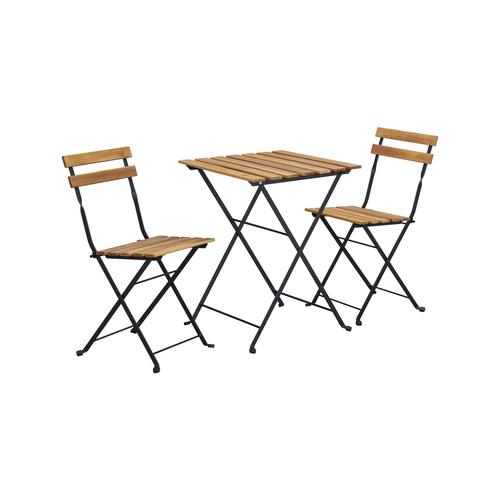 アカシア製ガーデンファニチャー 3点セット T