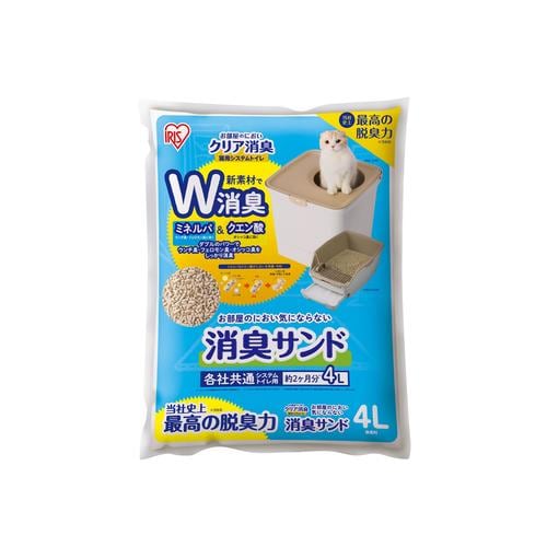 お部屋のにおいクリア消臭 猫用消臭サンド無香料4L