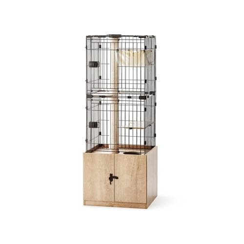 隠れ家キャットランドケージ 600 マットブラウン