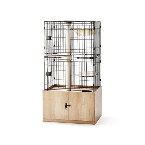 隠れ家キャットランドケージ 800 マットブラウン