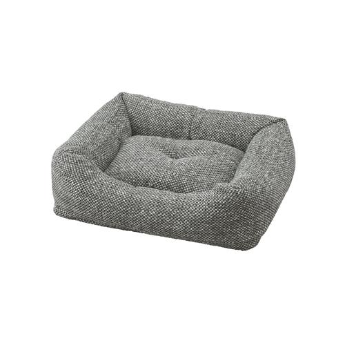 ツイードスタイルベッド グレー