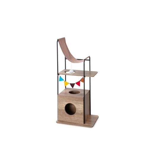 キャットウッディシェルフ 130 ブラウン