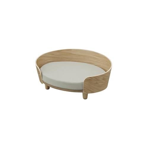 プライウッドオーバルペットベッド ナチュラル