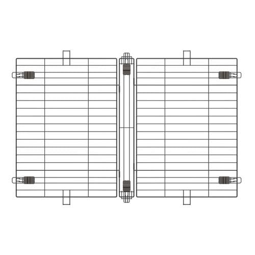 ウッディサークル用屋根 1280 ウォールナット