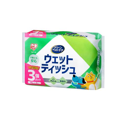 ペット用除菌ウェットティッシュ 80枚入 3P