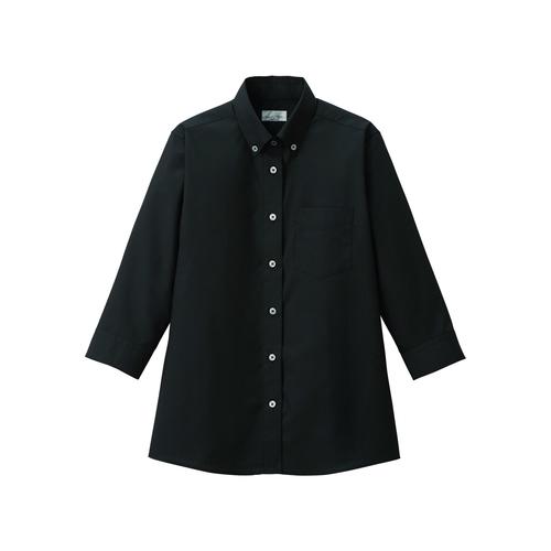 レディス七分袖ブラウスFB4045Lブラック17号