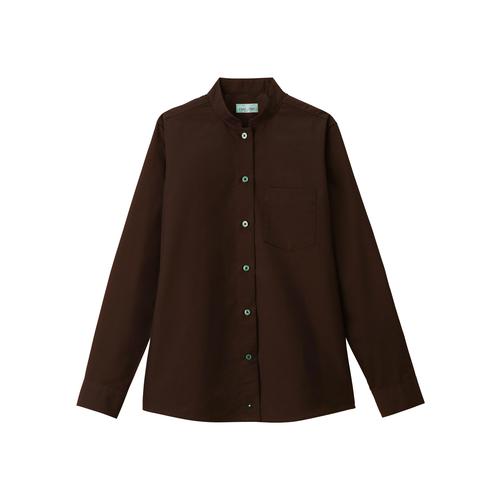 レディス長袖ブラウスFB4046Lブラウン13号