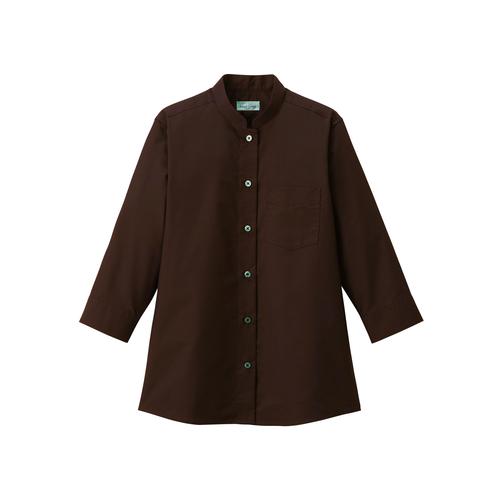 レディス七分袖ブラウスFB4047Lブラウン5号