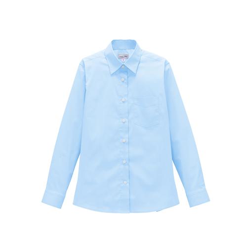 レディス長袖ブラウスFB4048Lサックス15号