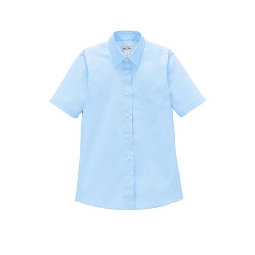 レディス半袖ブラウスFB4050Lサックス7号