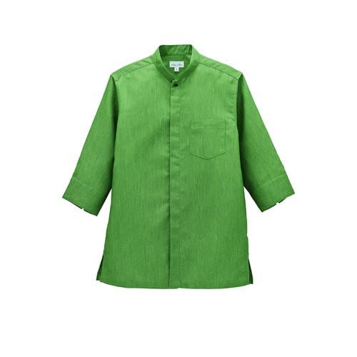 スタンドカラーシャツFB4556U抹茶LL