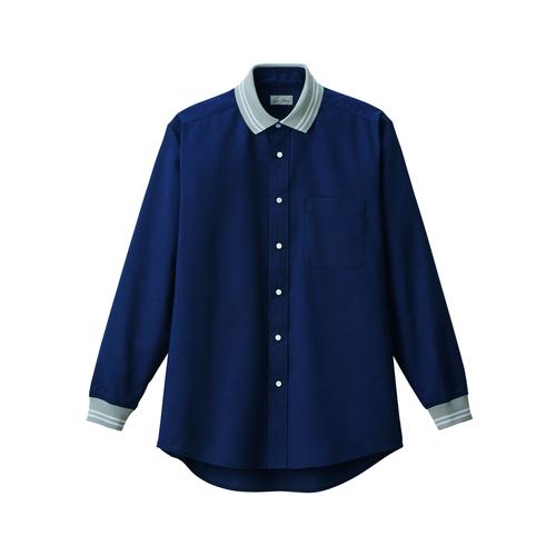 ユニセックスリブシャツFB4565UネイビーLL