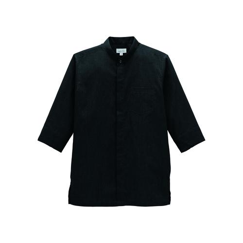 スタンドカラー和シャツFB4573Uブラック4L