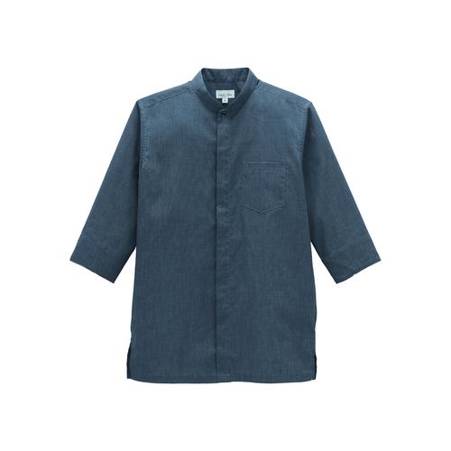 スタンドカラー和シャツFB4573UグレーM