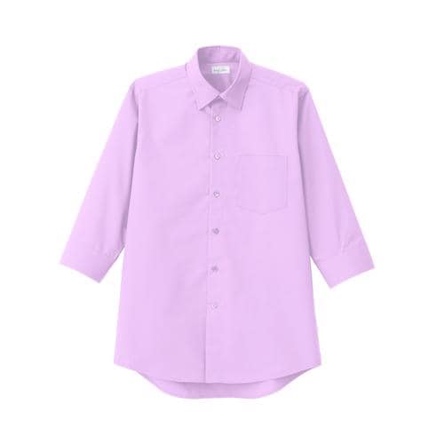 メンズ七分袖シャツFB5042Mピンク4L