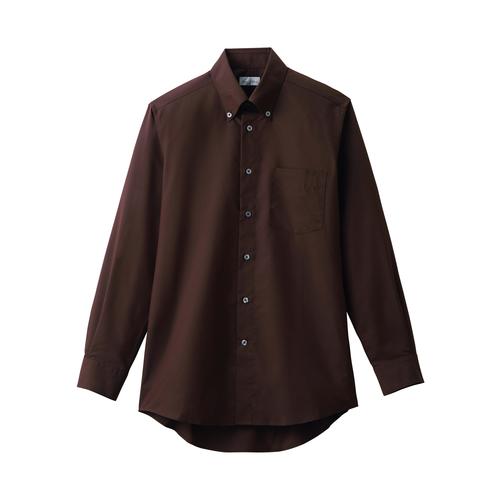 メンズ長袖シャツFB5049MブラウンLL