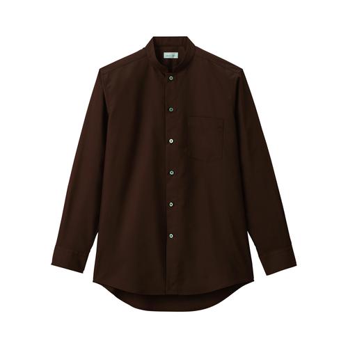 メンズ長袖シャツFB5051Mブラウン3L