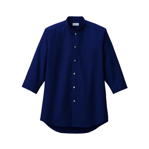 メンズ七分袖シャツFB5052MネイビーL