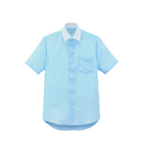 メンズ半袖シャツFB5054MサックスLL