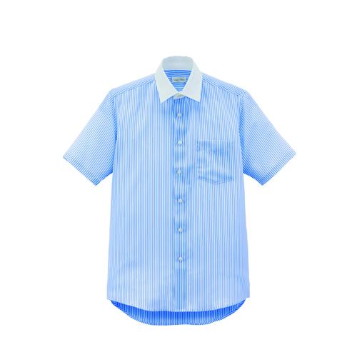 メンズ半袖シャツFB5054Mブルー4L