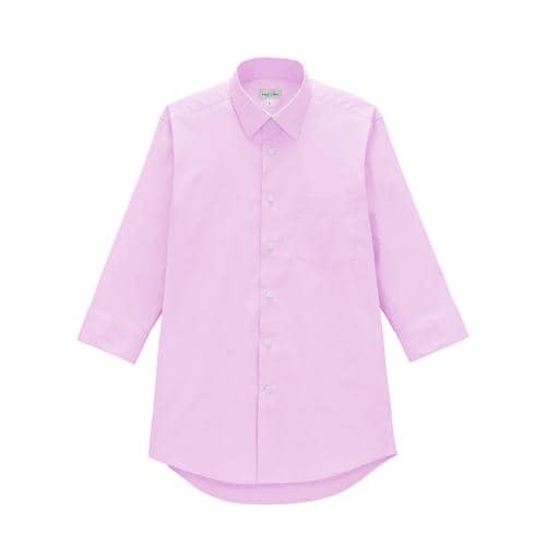 メンズ七分袖シャツFB5056Mピンク5L