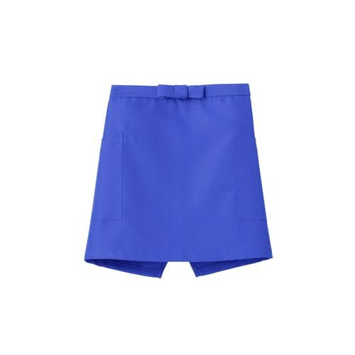 ショートエプロンFK7167ブルーF