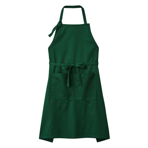胸当てエプロンFK7181グリーンF