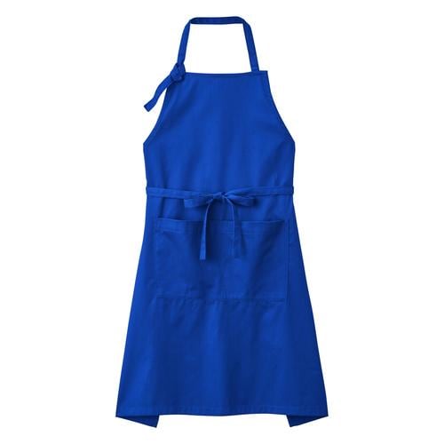 胸当てエプロンFK7181ブルーF