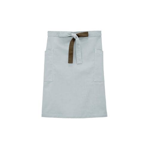 ミドルエプロンFK7194グレー×ブラウンF