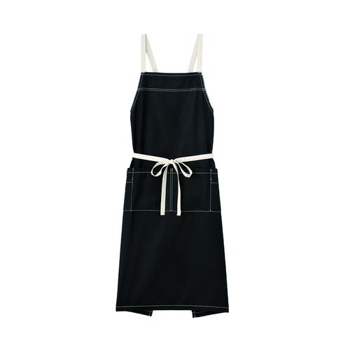 胸当てエプロンFK7196ブラックF