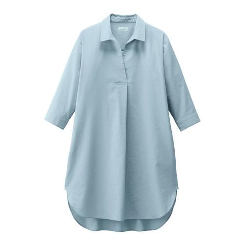 シャツワンピースFM8002Lグレー9号