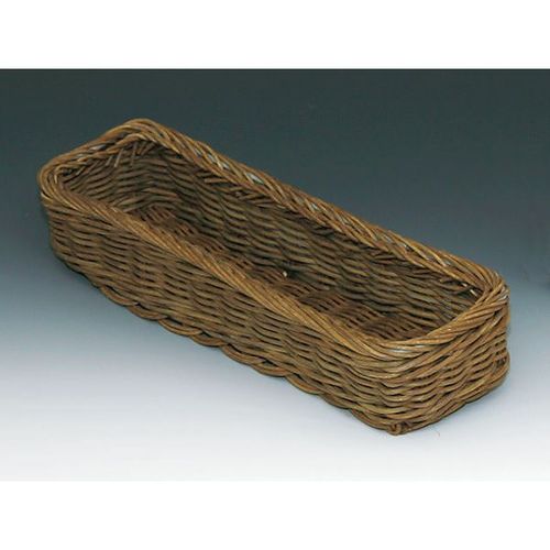 6532籐ナイフフォ−ク入角長 茶 10セット