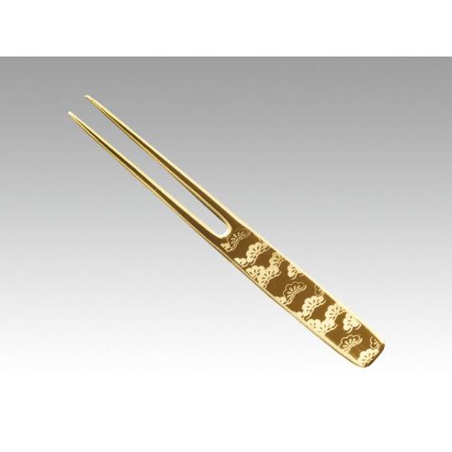 かんざしピックフォ−ク松金メッキ6本 10セット