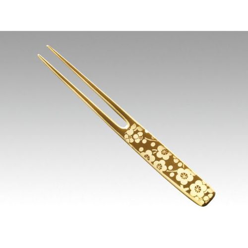 かんざしピックフォ−ク梅金メッキ6本 10セット