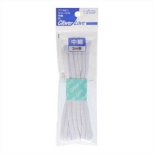 カラー紐 中細 白 77821 8個