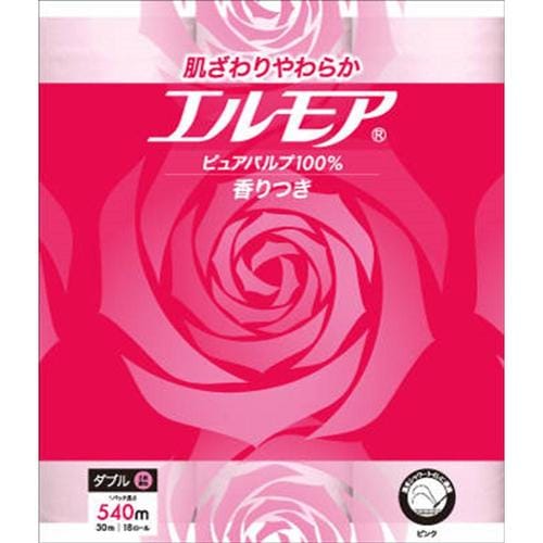 エルモアトイレット ピンクダブル花の香り18R×4