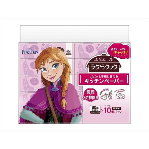 エリエールラクラパパット80W10Pアナ雪×4