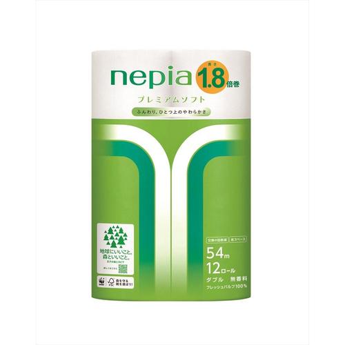 ネピアPソフト1.8倍巻12ロールダブル×4