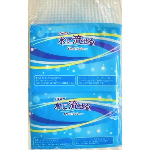 エルモア水に流せるポケットティシュー10P×20