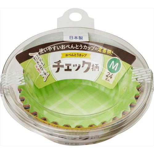 おべんとうカップチェック柄M4色24枚入×16