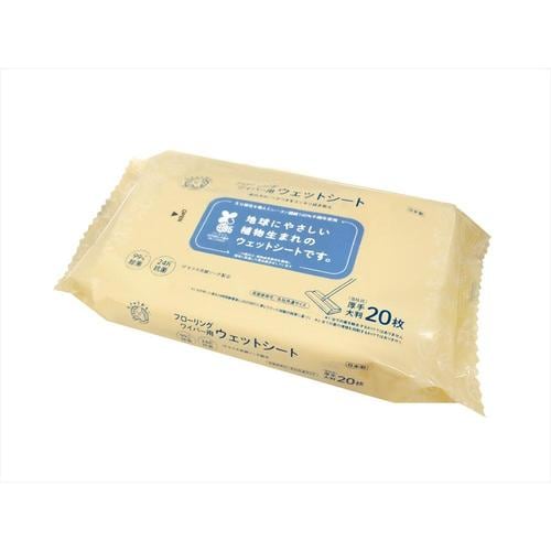 地球おもいフローリング用ウェットシート20枚×8